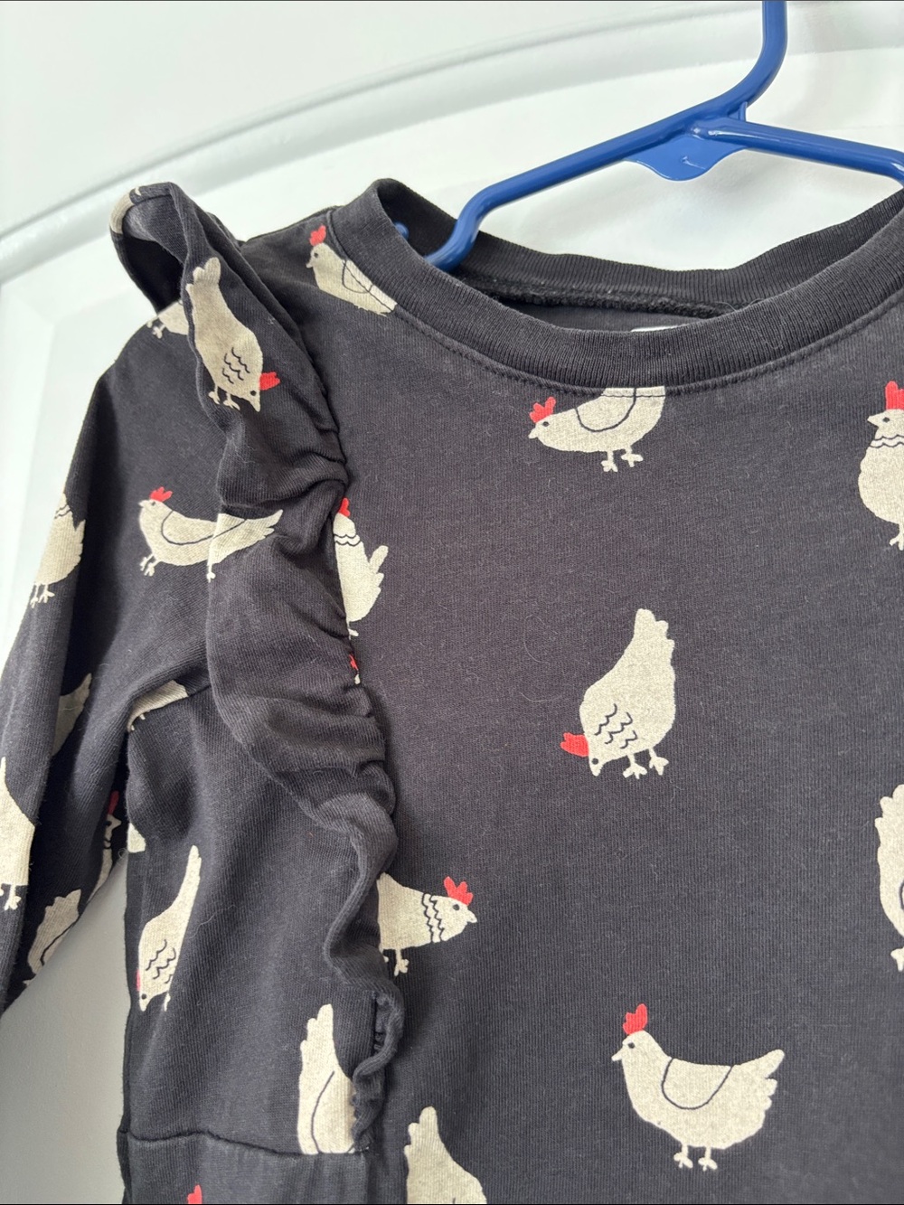 Tea Collection Chicken Ruffle dress 3 - Picture 2 of 7